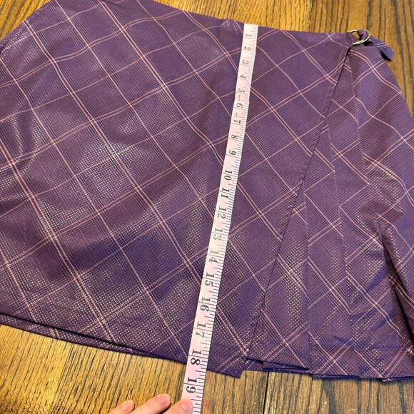 NWT Greg Norman ML75 Performance Golf Skort – Women's Large –Purple Plaid Preppy - Picture 11 of 11